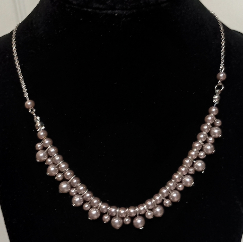 NWT Paparazzi Divine Beauty Silver Necklace Set